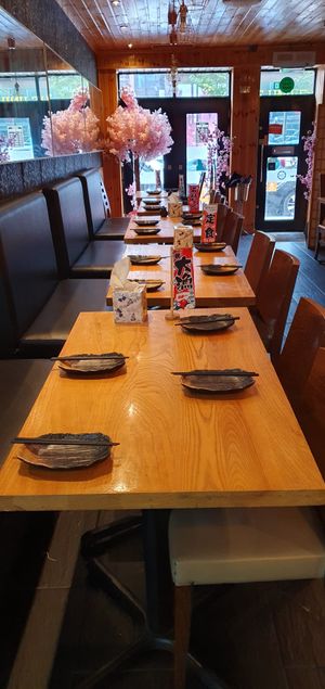 Plenty of tables set out with traditional plates and chop sticks amid a view of the Orient alongside Stafford Street