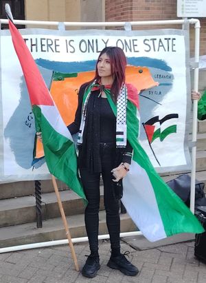 Shakeela Bibi who spoke at the event.