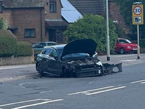 Supporting image for story: Driver and child taken to hospital after two-car crash in Stafford