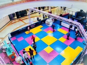 Supporting image for story: Retro disco roller-skating rink proving a hit at Merry Hill shopping centre with pre-booked places selling out