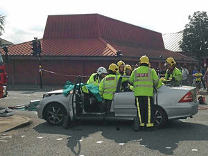 Supporting image for story: Fire crews kept busy with spate of Black Country crashes