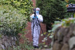 Forensic officers have been examining inside and outside the house. Photo: SnapperSK