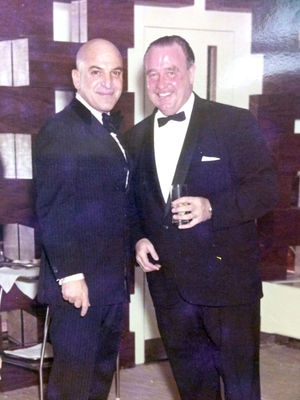 George Ruff with Telly Savalas. Photo: Hansons Auctioneers/Family of George Ruff/PA Wire