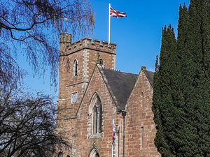 Supporting image for story: Flag flying high again at church in Market Drayton