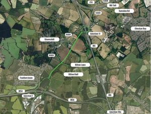 The proposed link road