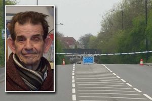 The scene of the crash with Salvatore, inset