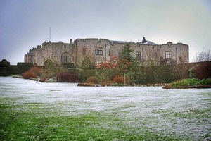 Supporting image for story: Chirk Castle covered in snow - snowdrops that is