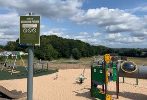The new play area at Broseley’s Birchmeadow Park