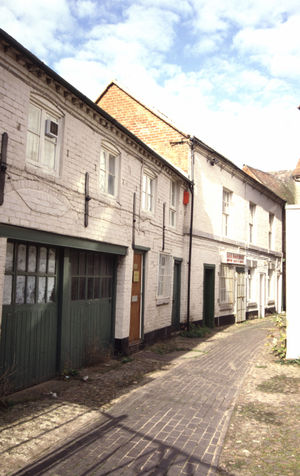 Barclays Bank Yard, originally called Red Lion Inn Yard, pictured in 1993.