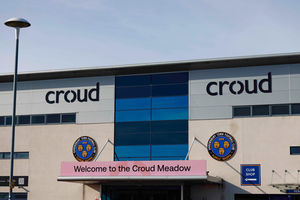 The Croud Meadow, home of Shrewsbury Town. Picture: Salop Photo