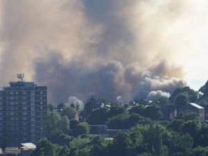 Supporting image for story: Smoke billows from gorse blaze