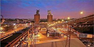 The iconic Goodyear silos. Pic courtesy of Mike Pearce