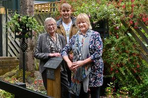 The garden was officially unveiled by Mr Wassell's widow, Doreen. She was joined for the occasion by her daughter Tina Corfield and her son Benjamin Corf.