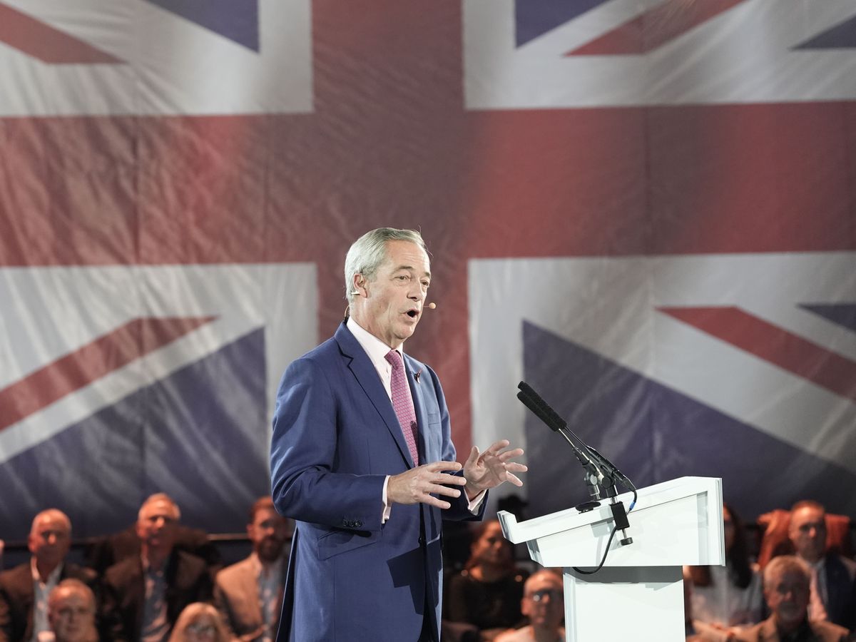 Farage attacks ‘global corporatism’ as he pitches to small business owners