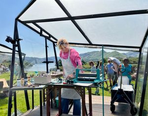 Printmaking inside the Pod