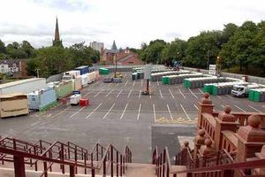 Supporting image for story: Take That lorries move in at Villa Park with gear
