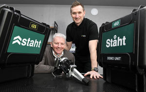 L-r - Steve Dunn of Business Growth West Midlands with Staht founder Rob Hirst
