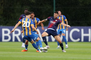 Okay Yokuslu of West Bromwich Albion during a pre season friendly against Shrewsbury Town (Photo by Adam Fradgley/West Bromwich Albion FC via Getty Images).