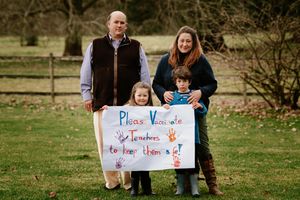 Lord Forester, Matilda Weld Forester, 3, Lady Lydia Forester, and Percy Weld Forester, 6