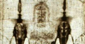 Supporting image for story: Turin Shroud copy on display in county