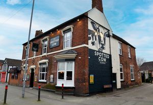 The Spotted Cow holds a prominent position on Wolverhampton Road