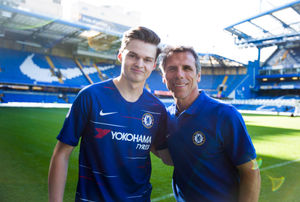 Ed Garside and Gianfranco Zola