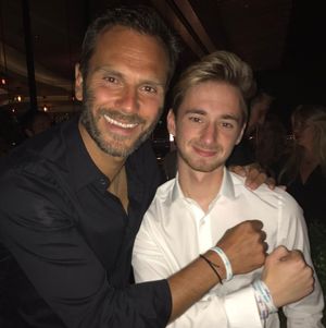 Former Liverpool winger Patrik Berger and Owen Richards