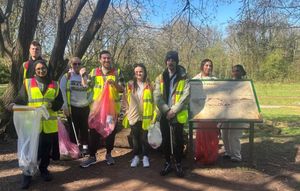 McDonald's crew during the Great British Spring Clean litter event