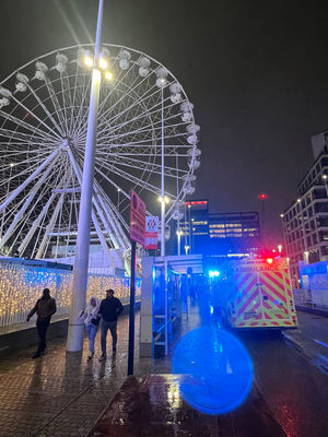 Two people were taken to hospital after an incident on a fairground ride in Birmingham.