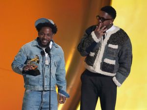 Supporting image for story: Kendrick Lamar dedicates Grammy Award to hometown LA after wildfires