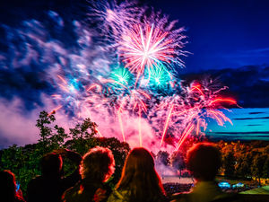 Supporting image for story: PICTURES: Fireworks spectacular ends Shrewsbury Flower Show