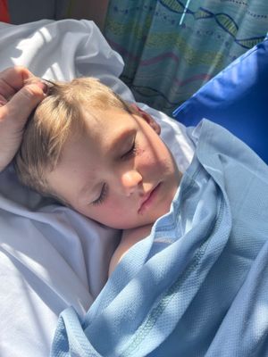 Tommy has had almost three years of treatment. Photo: Jo Edwards. 