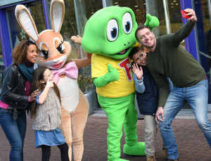 Cadbury characters at the attraction