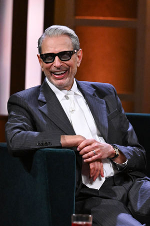 Jeff Goldblum during filming for the first episode of The Claudia Winkleman Show, aired on March 13. Photo: Matt Crossick/PA Media Assignments