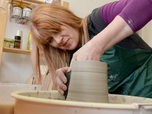 Supporting image for story: Georgina is potty about pottery at British Ironworks Centre