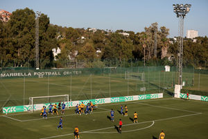 Action from the friendly clash (Jack Thomas/Getty)