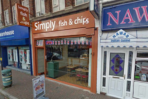 The stabbing took place in Simply Fish and Chips