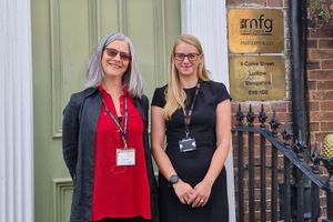 Susie O’Hagan with Lucy Beaumont from mfg Solicitors