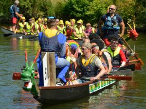 Supporting image for story: Record number of rowing teams attend annual Shrewsbury Dragon Boat Festival - in pictures
