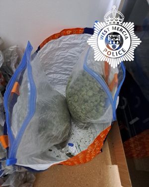 Police said the had found £17,000 worth of drugs.