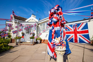 Camelia Towersey has decorated the outside of her house for the Queen's Jubilee on Oxbarn Avenue, Wolverhampton.