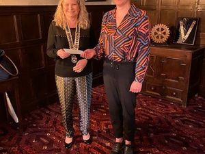 Supporting image for story: Charity tails wag after they receive cheques from Ludlow Dog Day