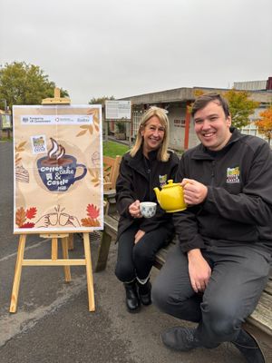 Dudley Zoo's marketing manager Andrea Hales and shop manager Scott Elson