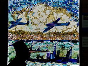 Supporting image for story: Iconic artwork depicting celebrated former British Prime Minister restored at Stourbridge Glass Museum after 30 years away from the public eye