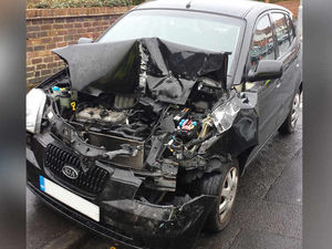 Supporting image for story: Woman saved from serious injury by seatbelt in smash