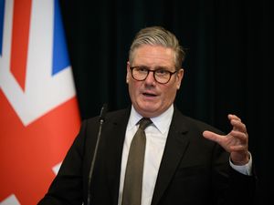 Sir Keir Starmer during a visit Albania