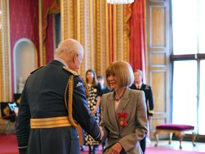 Supporting image for story: Anna Wintour says she will not stop working as she is honoured at palace