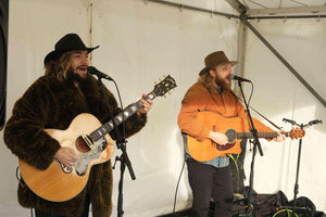 The Rainsford Brothers from Leominster, Ollie and Alex performed their country and Americano music at the festival. Image by Andy Compton