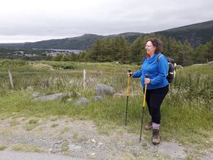 Sue Michaels sets off for Snowdon