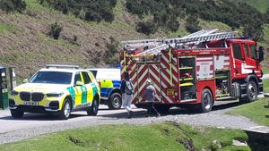 Emergency crews were called out on Monday. Photo: Bishop's Castle SNT